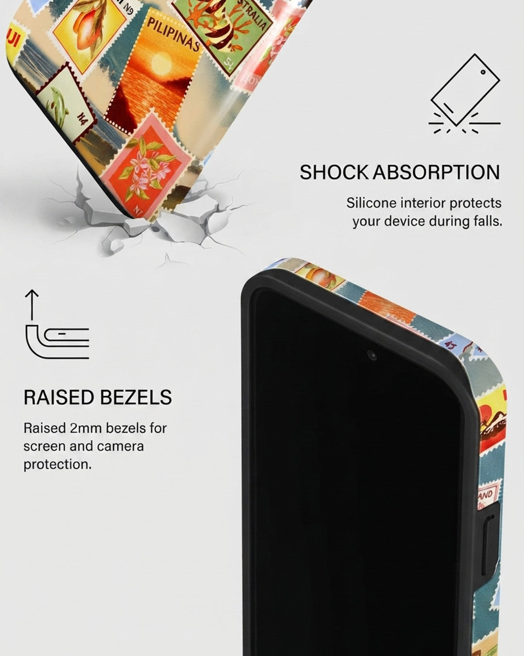 Island Postage Stamps iPhone 14 Pro Max Case
