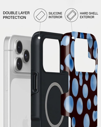 Blue Polka Dot iPhone 17 Pro Max Case