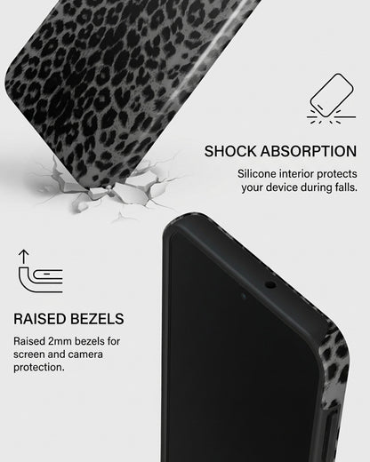 Grey Leopard Print Samsung Galaxy A16 Case