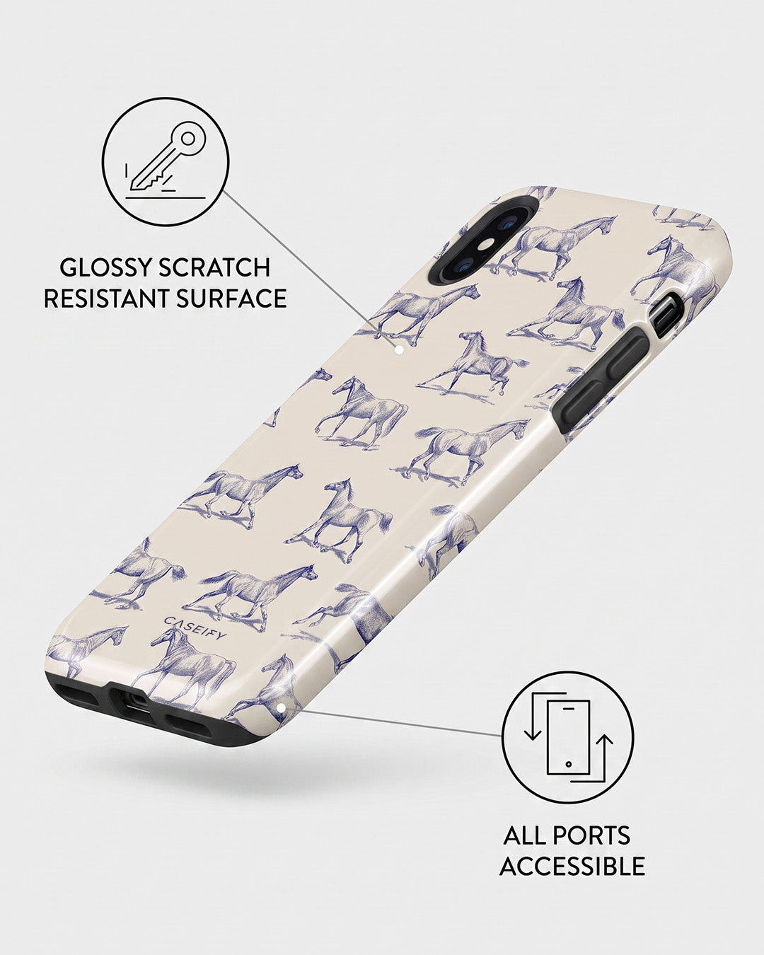 Vintage Horse iPhone XS Max Case