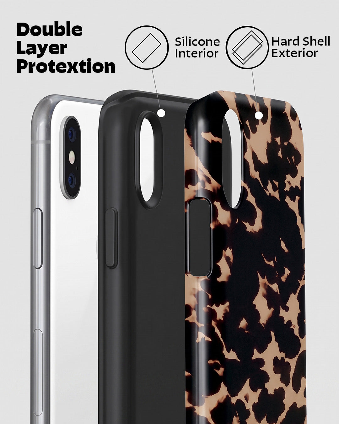 Leopard Bow Print iPhone XS Case