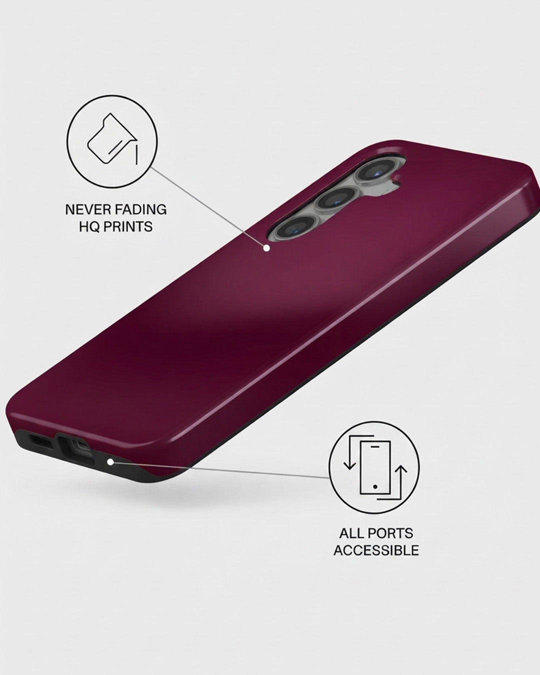 Samsung Galaxy S24 FE Burgundy Case
