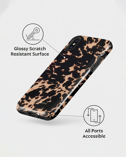 Leopard Bow Print iPhone X Case