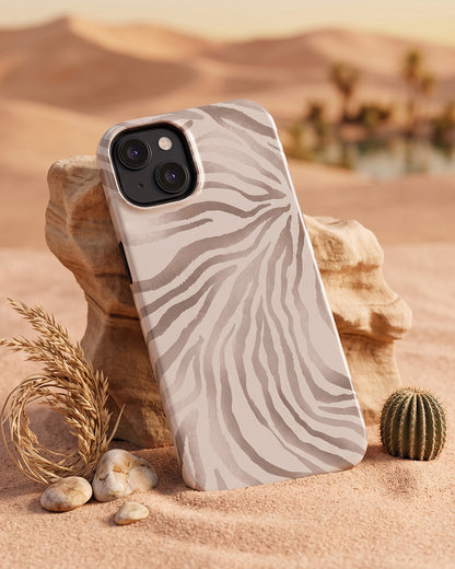 Rose Gold Zebra Print iPhone 13 mini Case