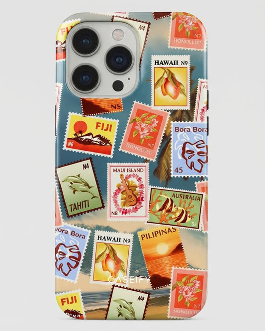 Island Postage Stamps iPhone 14 Pro Max Case
