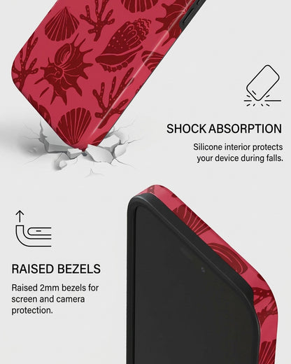 Red Coastal Shell iPhone 18 Pro Case