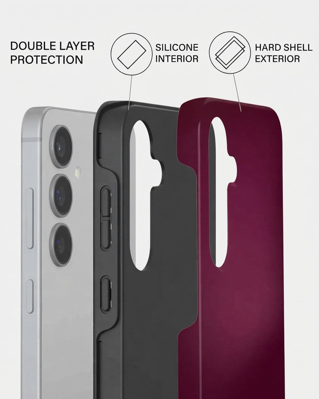 Samsung Galaxy S24 FE Burgundy Case