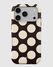 Cream Polka Dot iPhone 17 Pro Case