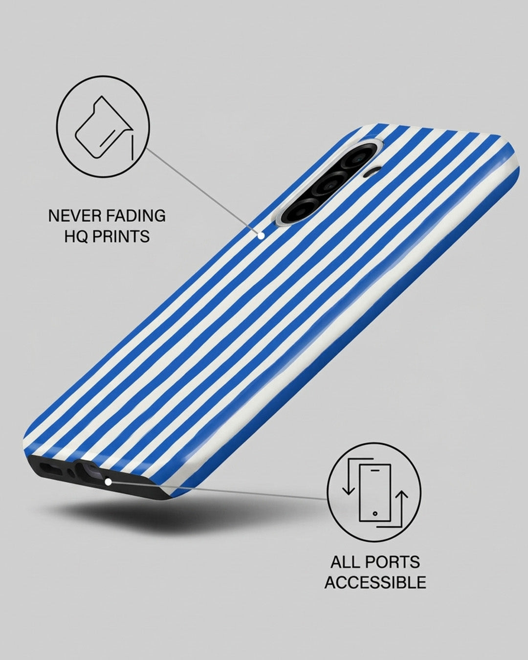 Galaxy A56 5G Blue Stripe Case