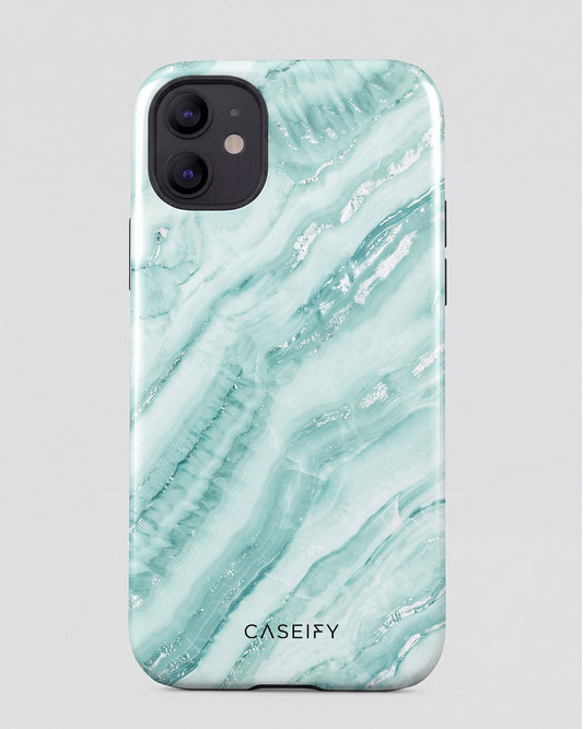 Mint Marble iPhone 12 Mini Case