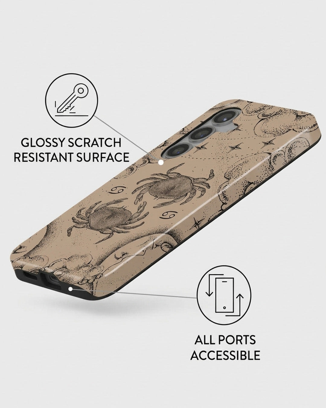 Galaxy S24 Plus Crab Zodiac Case