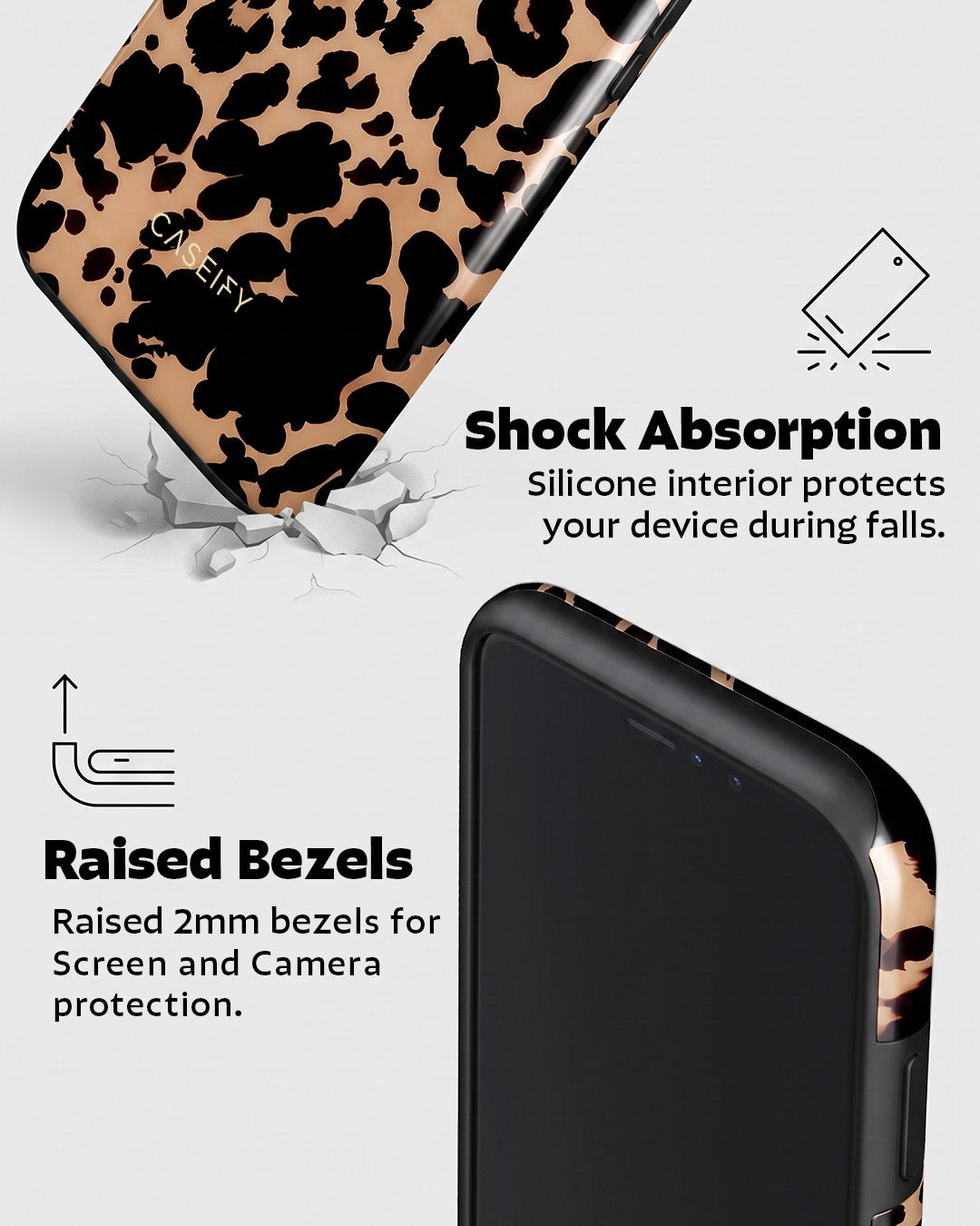 Leopard Bow Print iPhone X Case