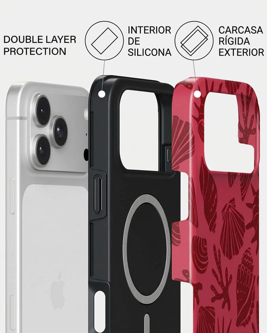 Red Coastal Shell iPhone 18 Pro Case