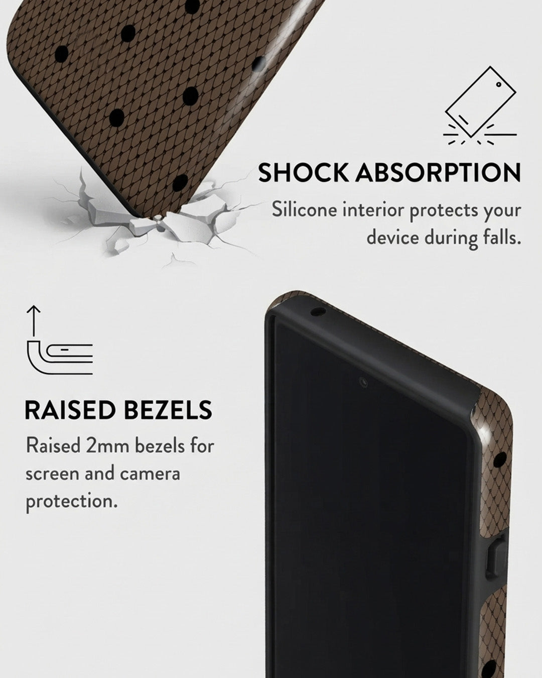 Brown Dotted Pixel 6 Pro Case