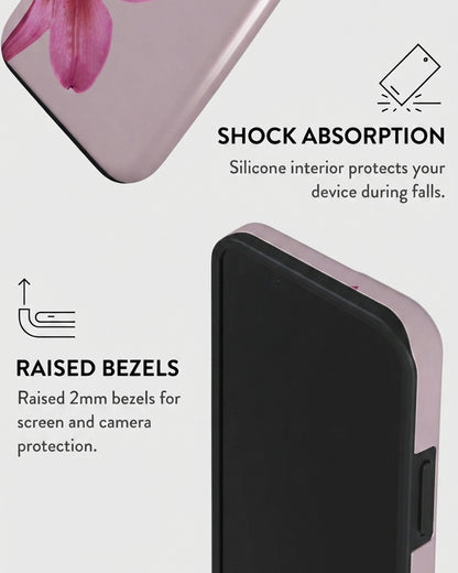 Pink Lily Floral iPhone 15 Case