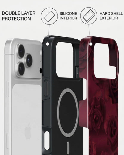 Dark Red Rose iPhone 18 Pro Max Case