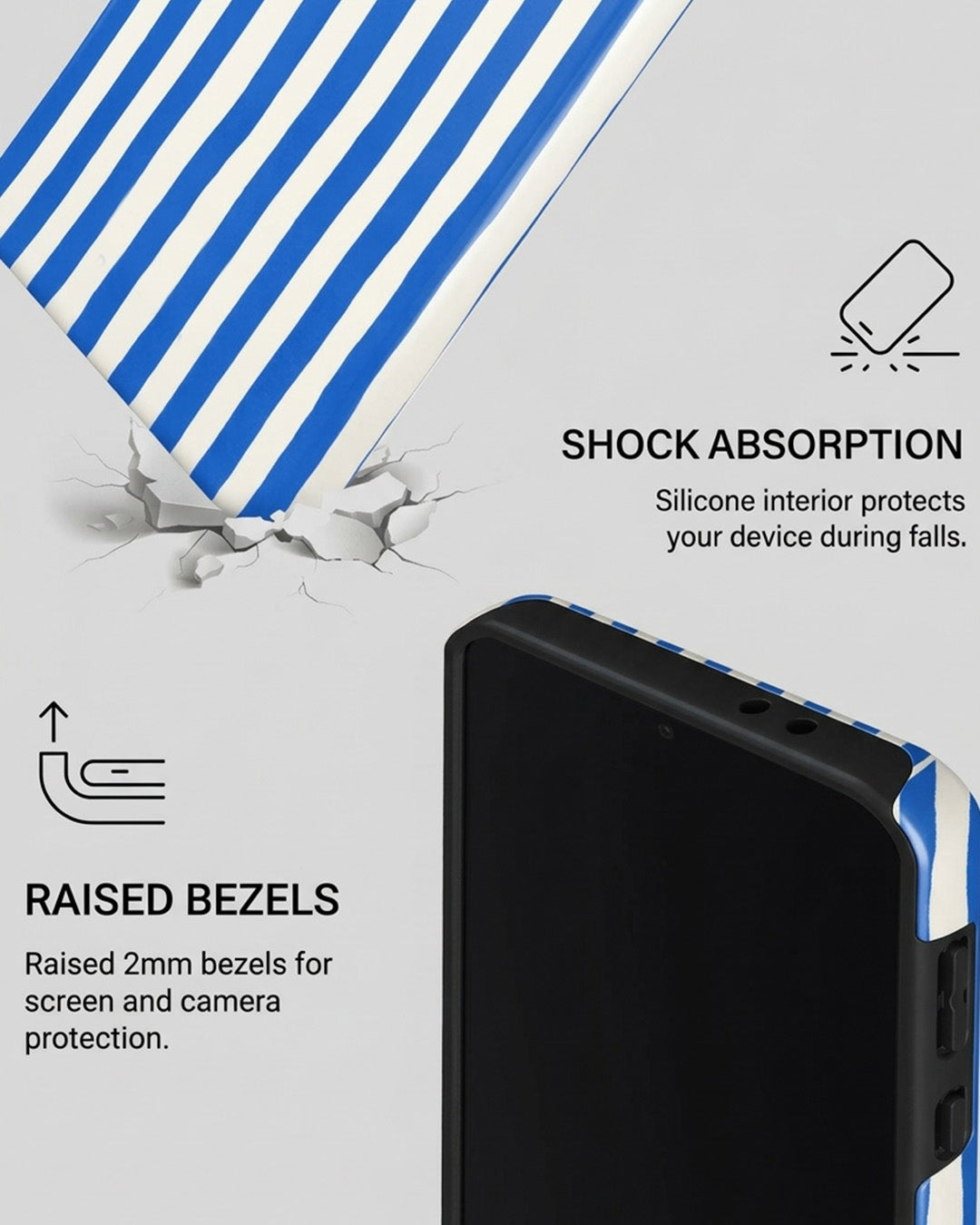 Galaxy A56 5G Blue Stripe Case