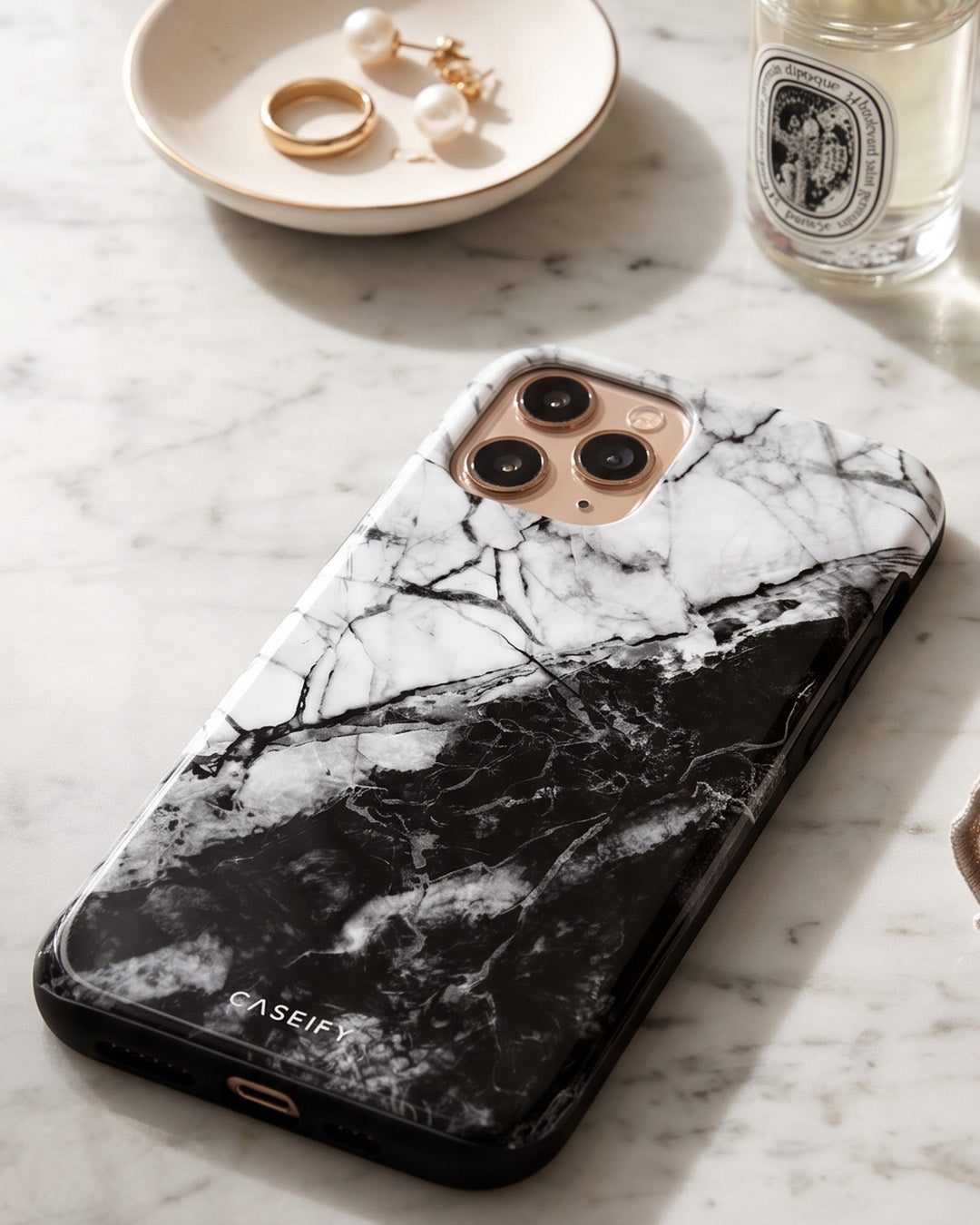 Black & White Marble iPhone 11 Pro Max Case