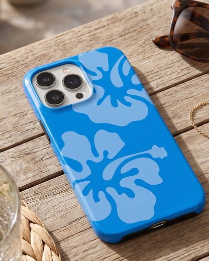 Blue Hibiscus iPhone 13 Pro Max Case