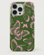 Pink Butterfly iPhone 14 Pro Max Case