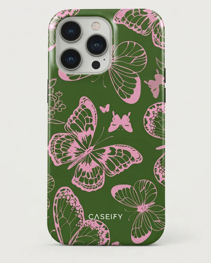 Pink Butterfly iPhone 14 Pro Max Case