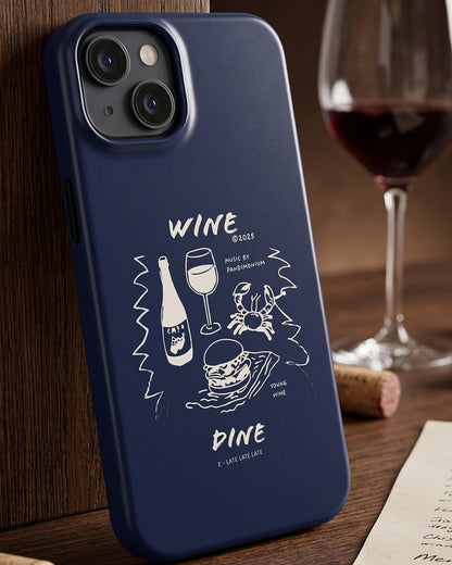Wine & Dine Sketch iPhone 15 Plus Case