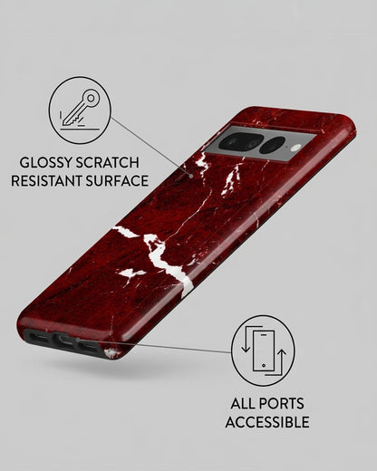 Red Marble Pixel 7 Pro