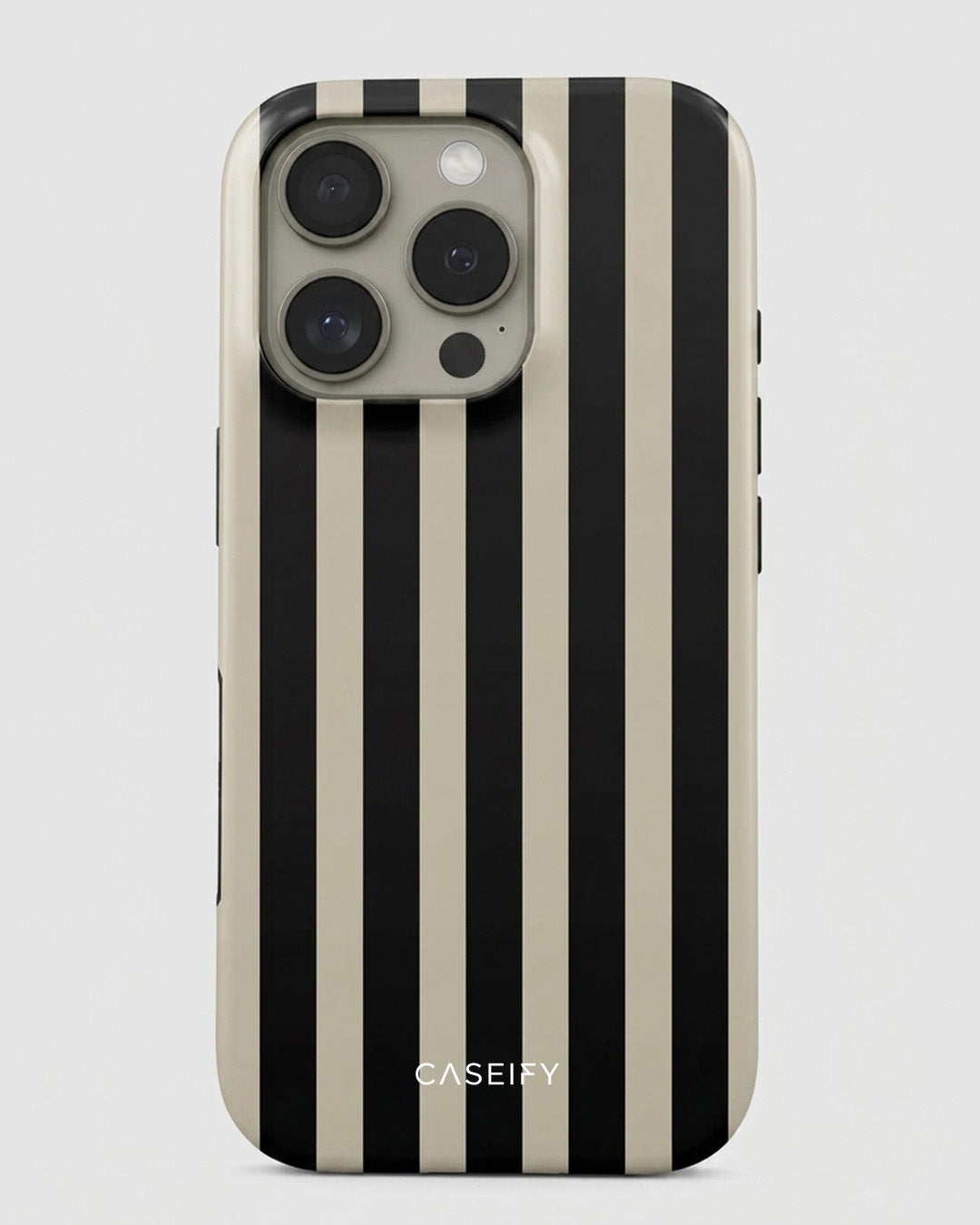 Black & Tan Stripe iPhone 16 Pro Case
