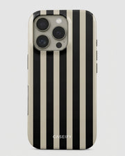 Black & Tan Stripe iPhone 16 Pro Case