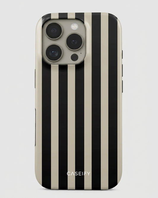 Black & Tan Stripe iPhone 16 Pro Case