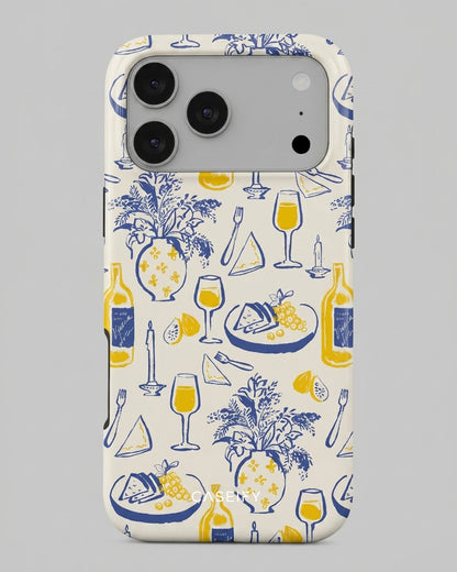 Wine & Dine Toile iPhone 17 Pro Case