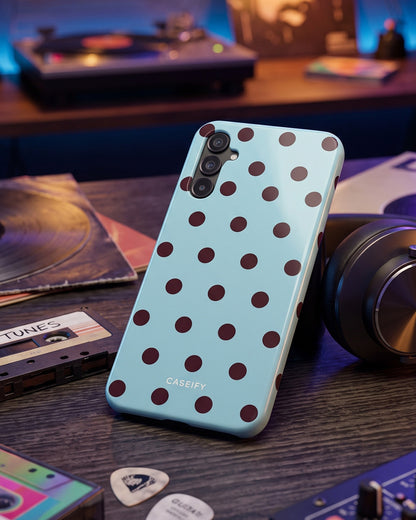 Mint Polka Dot Samsung Galaxy A25 Case