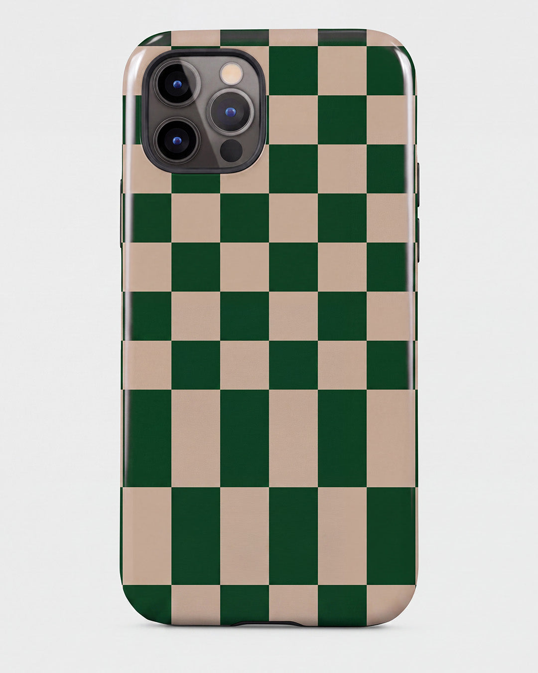 Green Checkerboard iPhone 12 Pro Case