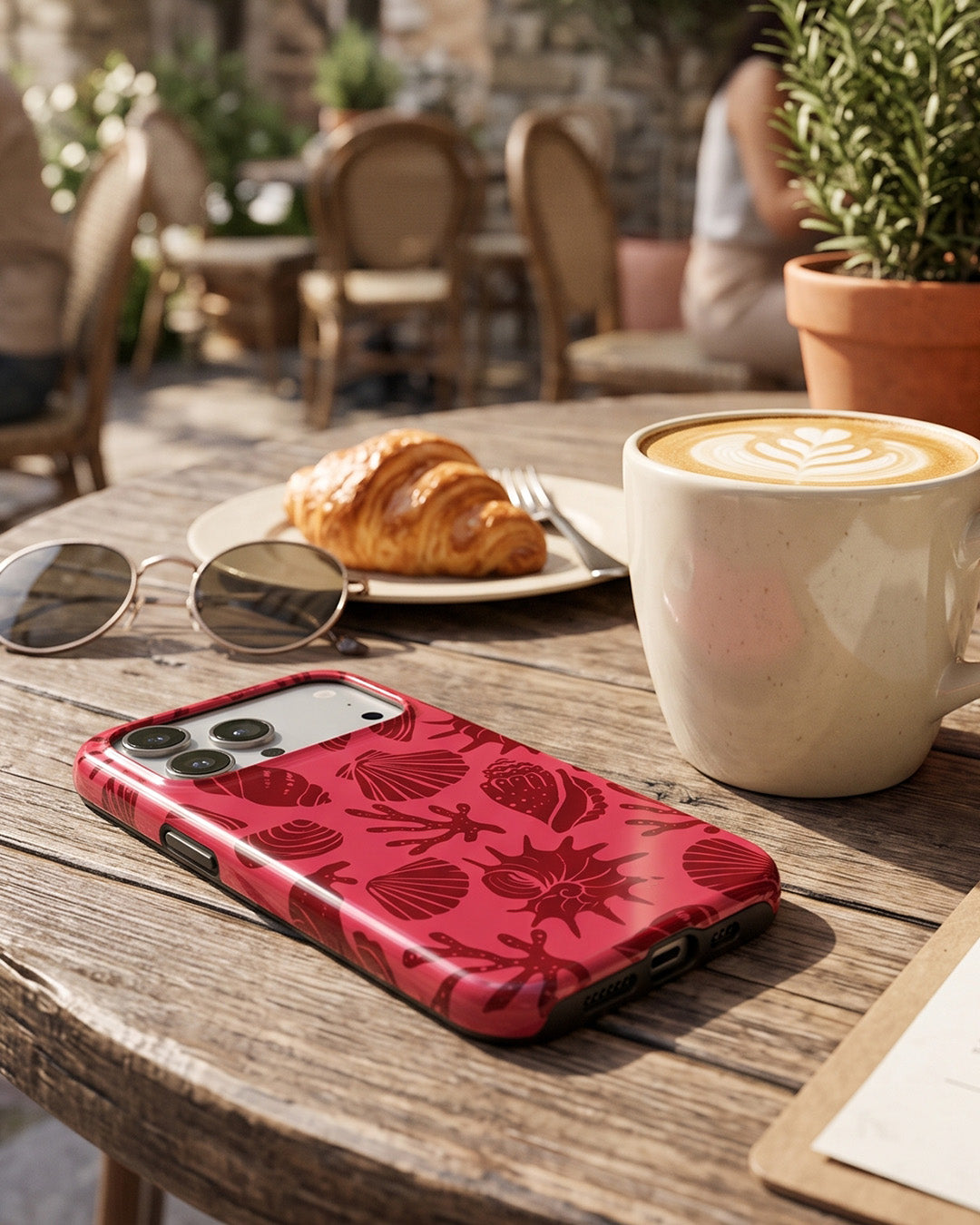 Red Coastal Shell iPhone 18 Pro Case