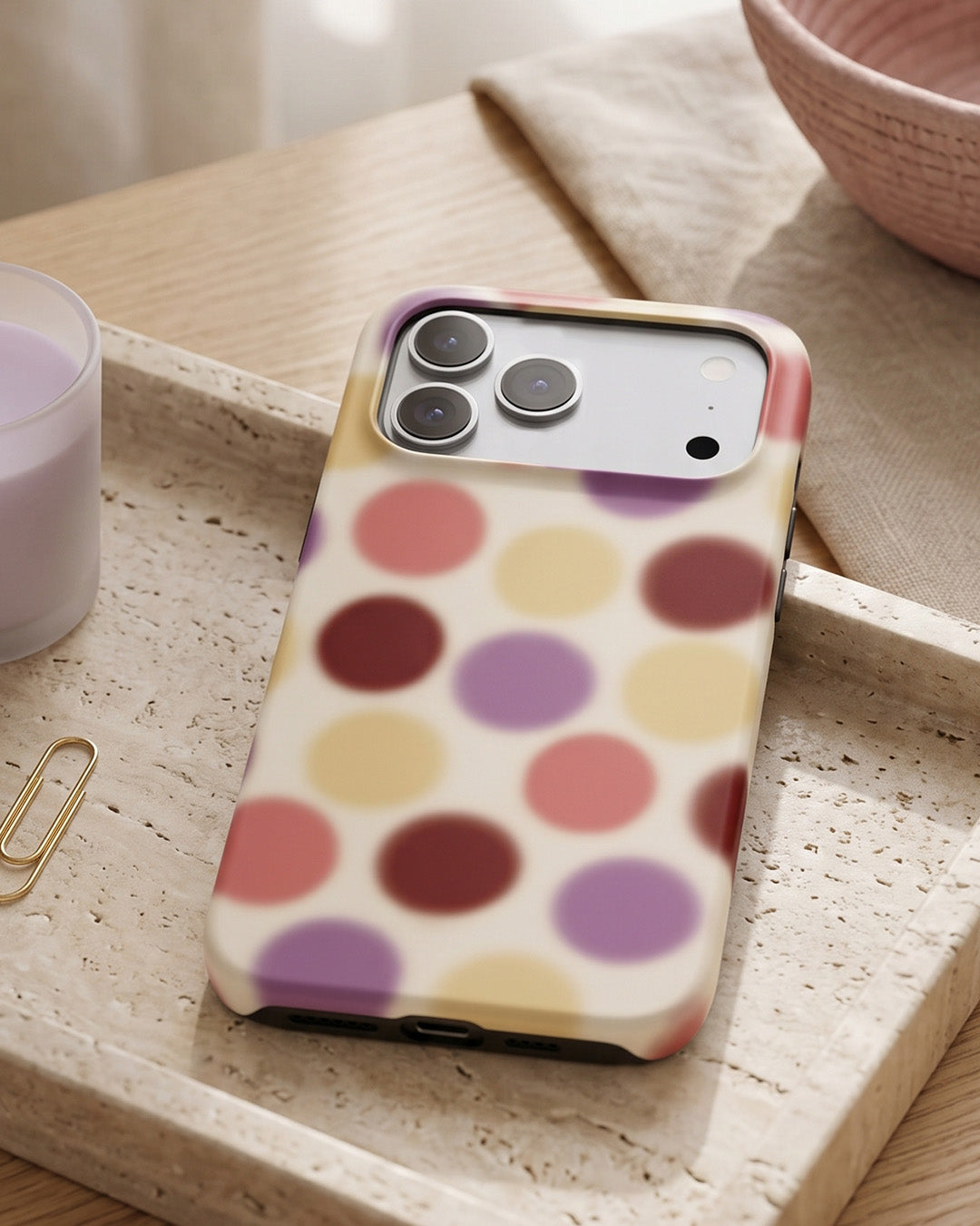 Multicolor Polka Dot iPhone 17 Pro Max Case