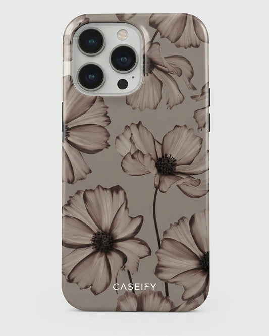 Sepia Cosmos Flower iPhone 14 Pro Max Case