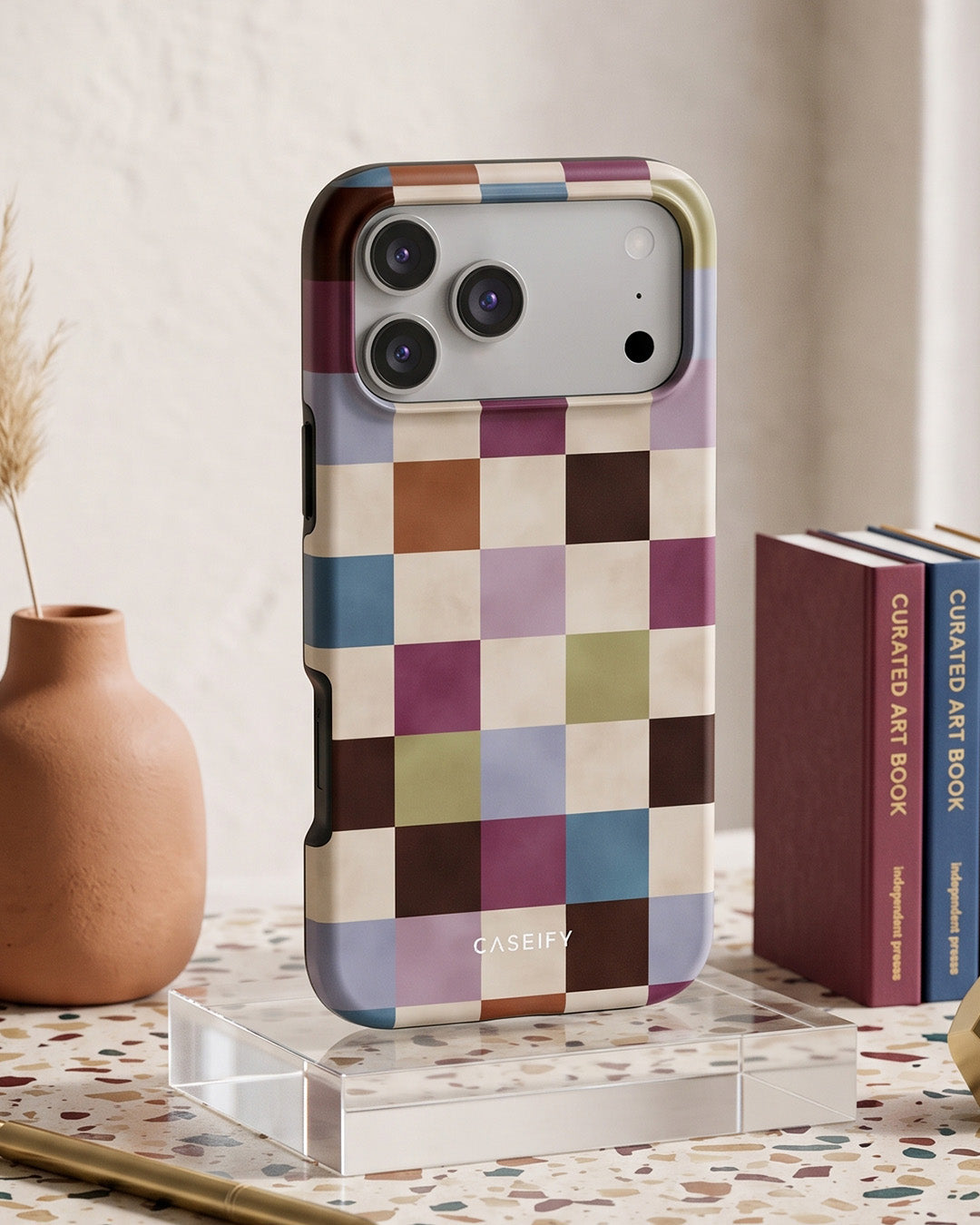 Patchwork Check iPhone 17 Pro Max Case