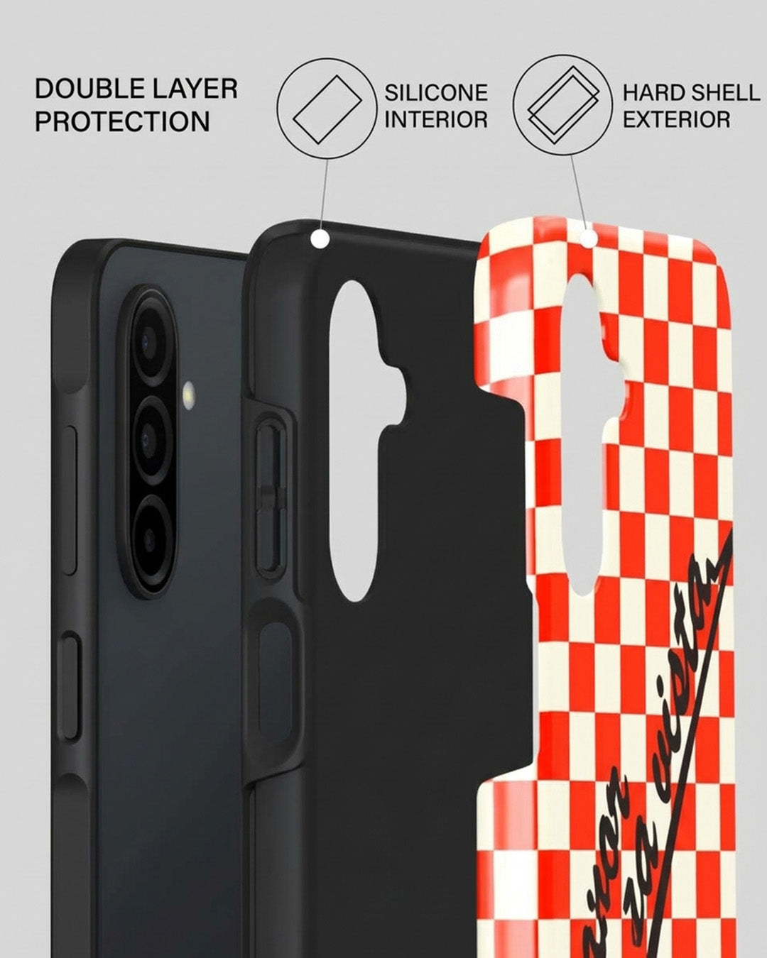 Galaxy A26 5G Red Checkered Case