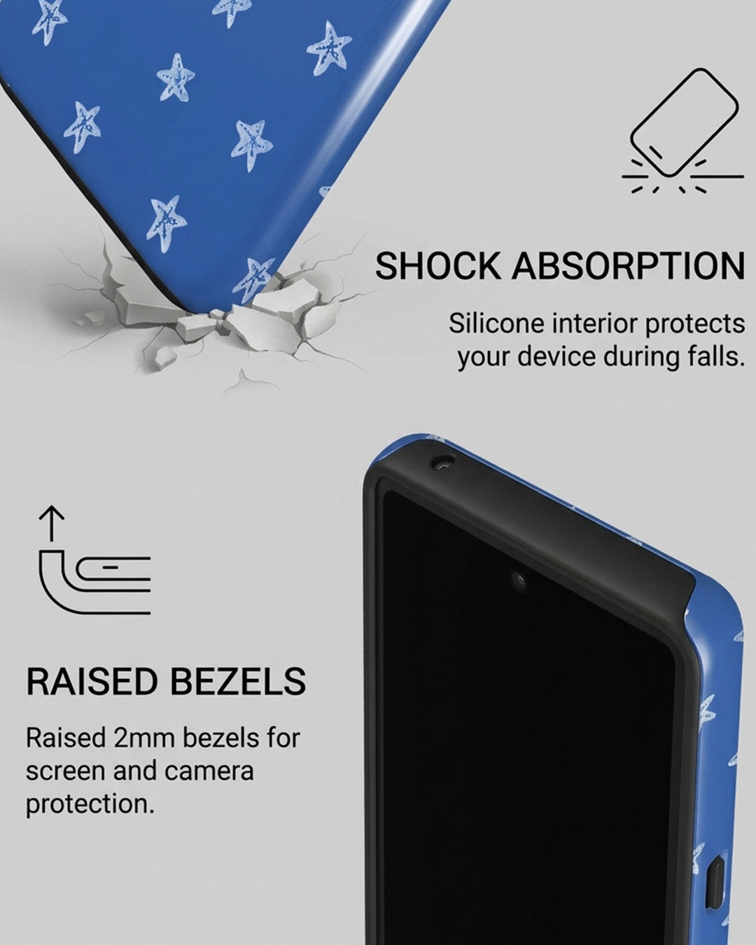Blue Mermaid Starfish Glossy Google Pixel 7 Case