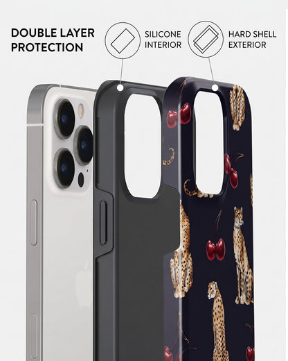Cheetah & Cherries iPhone 14 Pro Case
