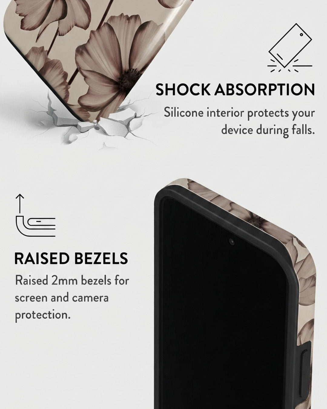 Sepia Cosmos Flower iPhone 14 Pro Max Case