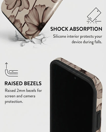 Sepia Cosmos Flower iPhone 14 Pro Max Case