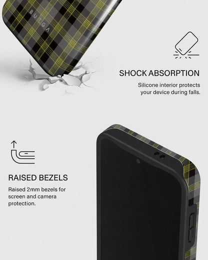 Samsung Galaxy S24 FE Olive Plaid Case