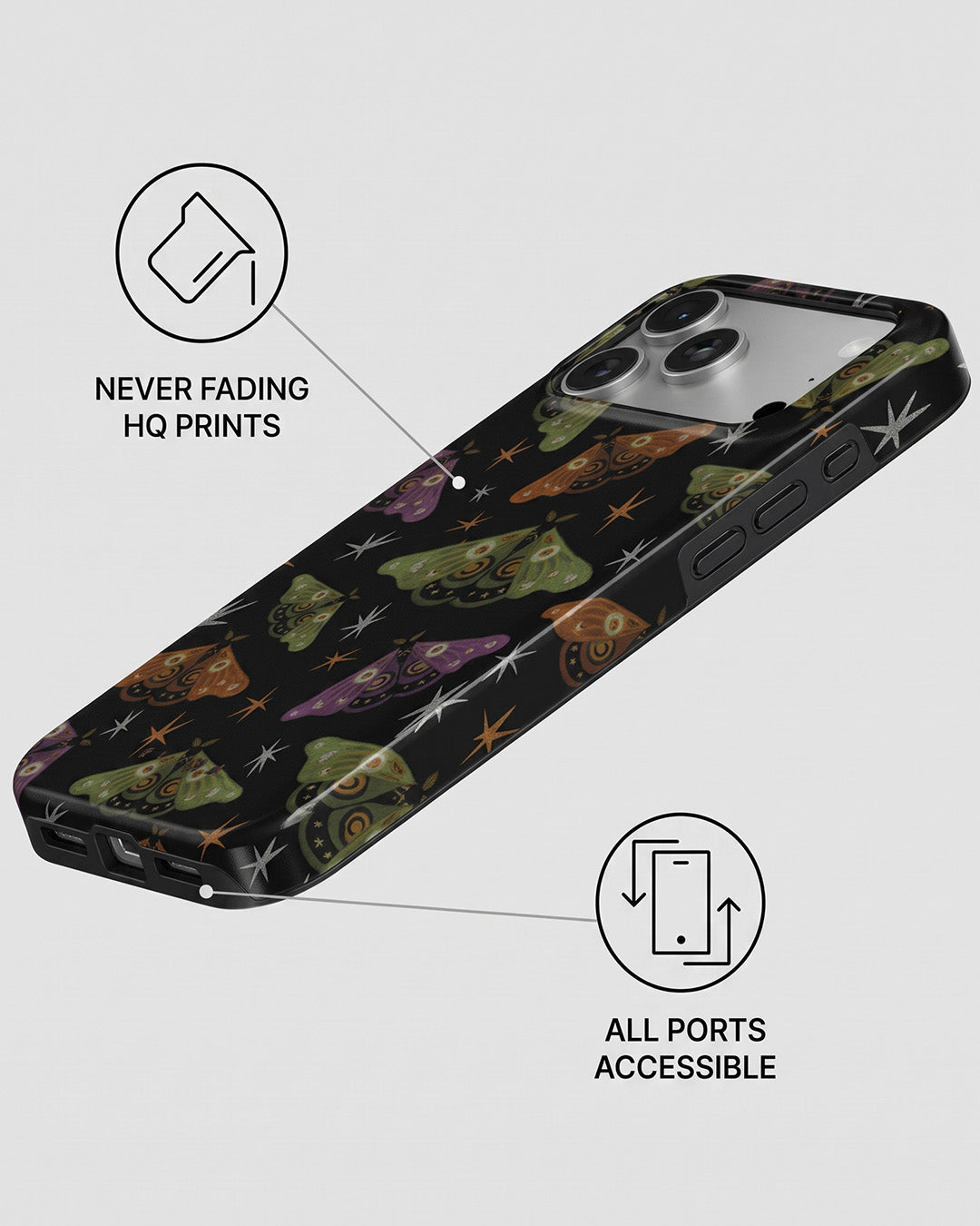 Celestial Moth Star iPhone 18 Pro Case