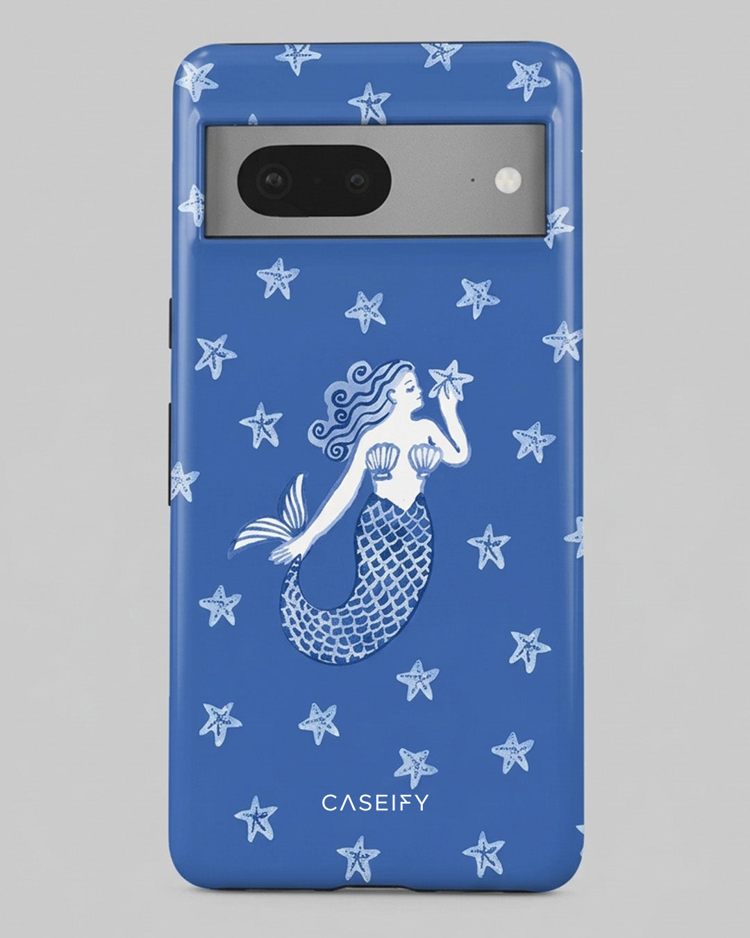 Blue Mermaid Starfish Glossy Google Pixel 7 Case