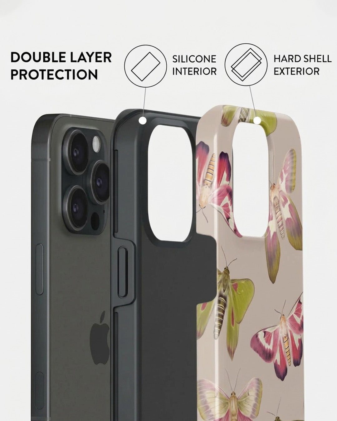 Moth Garden iPhone 15 Pro Case