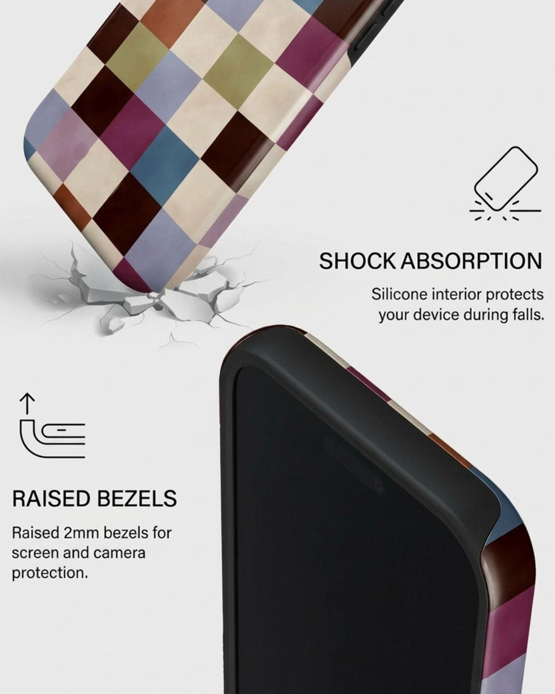 Patchwork Check iPhone 17 Pro Max Case