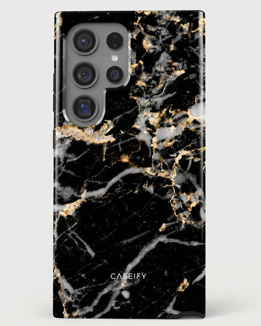 Galaxy S24 Ultra Black Marble Case