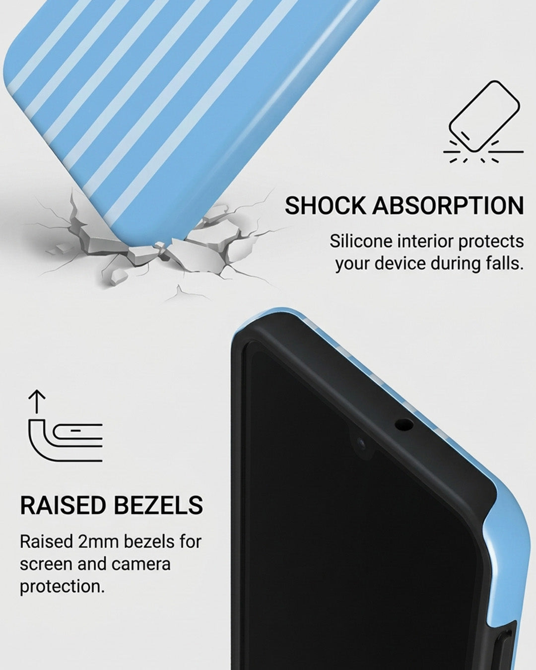Galaxy A26 5G Blue Stripe Case
