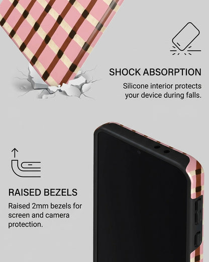 Galaxy A56 5G Pink Check Case